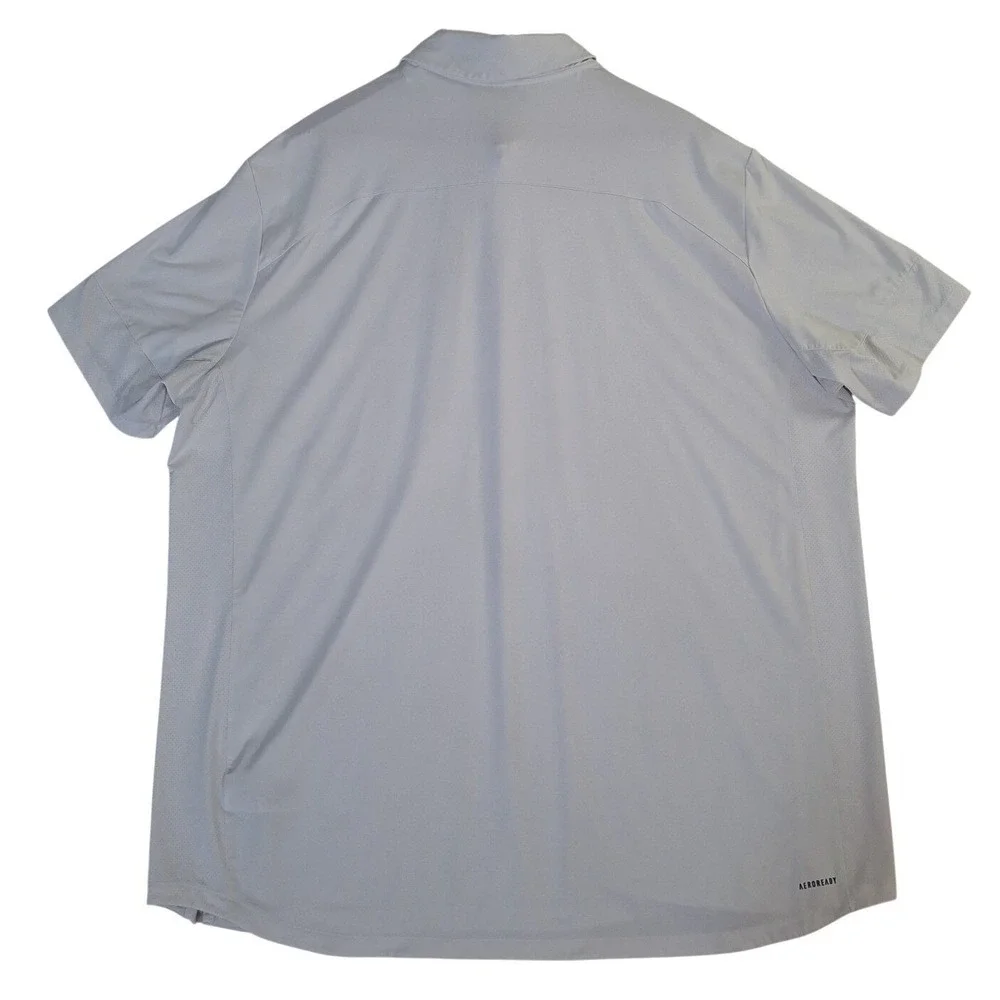Adidas Miami Hurricanes Polo Shirt Men's 3XL‎ White Performance Aeroready
